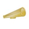 Crown Awards .5" x 1" Cheer Pins, Chenille Pins Perfect Chenille Megaphone Lapel Pins for Cheer Teams Gold 100 Pack Prime view 1