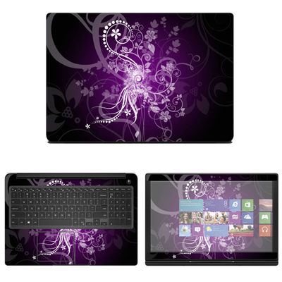 Decalrus - Protective Decal Floral Skin Sticker for Dell Latitude 3500 (15.6" Screen) case Cover wrap DElatitude15_3500-15