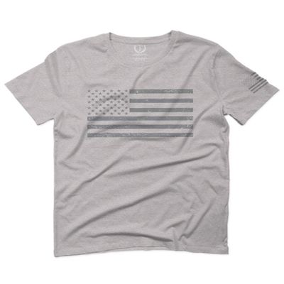 0176. Gray America USA American United States Vintage Flag Patriotic Style for Men T Shirt (Light Gray 2X-Large)