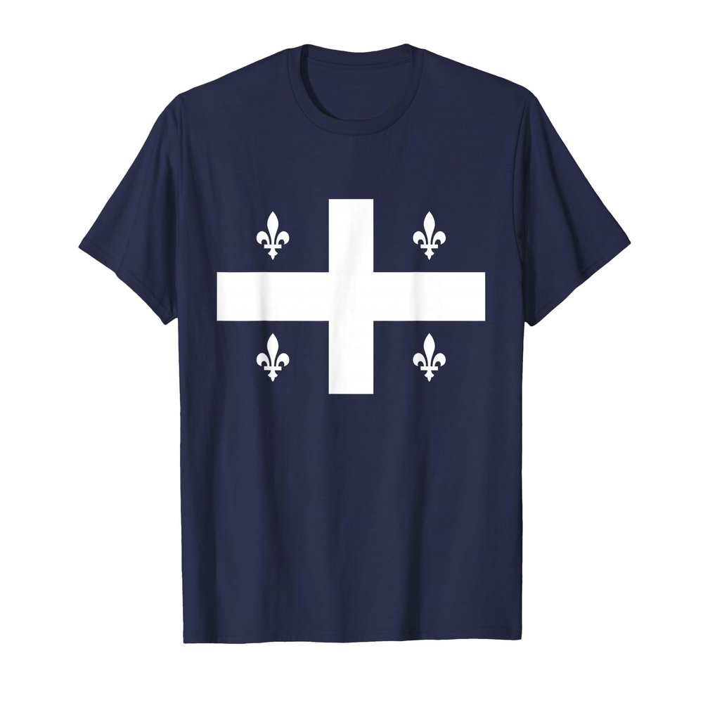 Quebec Fleurdelise Flag for Men and Women T-Shirt