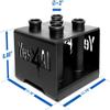 Yes4All Barbell Holder 5 Bars Vertical Storage Display Rack for Olympic Bar,C. Black view 2