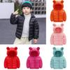 Toddler Baby Boys Girls Winter Coats Jacket Warm Clothes for 1-4 Years Old Kid Thick Ears Hoodie Velvet Snowsuit (18-24 Months, Orange) view 2