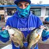 BASSDASH UPF 50+ UV Sun Protection Neck Gaiter Fishing Mask Hunting Kayaking Hiking Cycling Ski Sports Blue Camo view 4