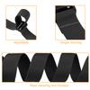 MAGARROW 40" 60" Strap Buckle Packing Straps Adjustable 1-Inch Belt (1" Wide - 60" Long, Black (4 PCS)) view 3