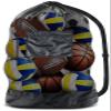 BROTOU Thickened Extra Large Sports Ball Bag Mesh Socce Ball Bag Heavy Duty Drawstring Bags Team Work for Holding Basketball, Volleyball, Baseball, Swimming Gear with Shoulder Strap view 1