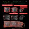 XJD Kids Bike Helmet,Multi-Sport Protective Gear Set for 3-5-8-14 Years Boys Girls with Knee and Elbow Pads Wrist Guards fit Roller Skates,Cycling,Skateboarding,Skating Scooter (Red, Medium) view 4