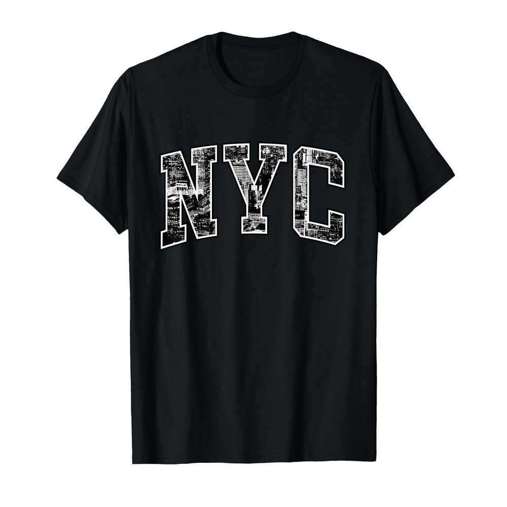 NYC Tshirt Women Men Kids Skyscraper New York City Casual T-Shirt