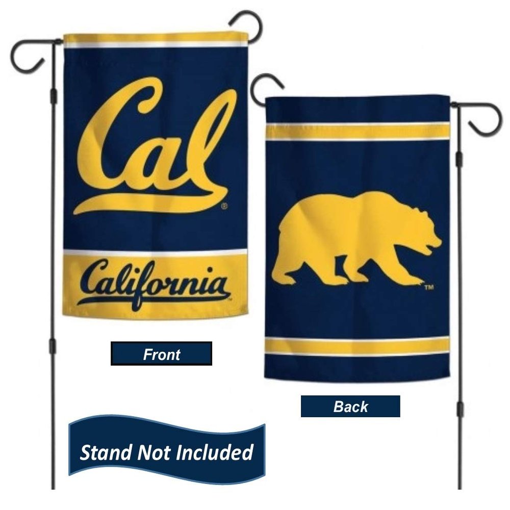 California Golden Bears Garden Flag 12.5 x 18 Inch Double Sided College Yard Banner Flag is Printed in The USA and Licensed by Wincraft