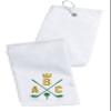 Personalized Embroidered Golf Towel with Monogram Design and Initials  Custom Trifold Towel for Golf Bags with Grommet and Carabiner Clip, Hook view 1