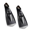 TYR Flexfin 2.0 Rubber Swim Fins - Adult Swimming Gear for Pool Lap Swimming, Training - Blade Fins Promote Proper Movement Through Legs and Feet - 100% Rubber - Color Coded - XL, Black view 1