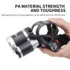 BORUIT RJ-3000 LED Black Light Headlamp,3 Modes White and UV Light Headlamp,Super Bright Rechargeable Blacklight Headlight Head Lamp for Hunting Camping Hiking Fishing Working view 4