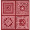 AKOAK 1 Pack Vintage Printed Silk Scarf Headband Autumn/Winter Women's Scarf Breathable Accessory, Suitable for Girls Gift Women view 1