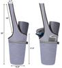 Ewedoos Canvas Yoga Mat Bag Fits Most Mats Yoga Bag with Large Storage Pockets to Hold More Accessories Ideal for Pilates Workout Gifts & Travel view 3