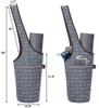 Ewedoos Canvas Yoga Mat Bag Fits Most Mats Yoga Bag with Large Storage Pockets to Hold More Accessories Ideal for Pilates Workout Gifts & Travel view 3
