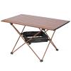 Alpcour Portable Camping Table  Lightweight, Compact Folding Side Table in a Bag with Aluminum Top & Heavy Duty Hinge for Easy Travel & Storage  Great for Outdoor BBQ, Backpacking, Tailgate & More view 1