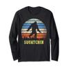 Squatchin Finding Bigfoot Sasquatch Gift Long Sleeve T-Shirt view 1