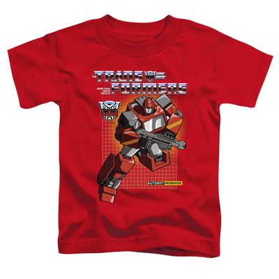 Transformers Toddler T-Shirt Ironhide Red Tee, 3T