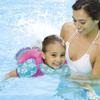 SwimSchool Swim Trainer - Small/Medium - Swim Vest with Shoulder Sleeves, Adjustable Safety Strap, and Removable Chin-Up Collar -Pink/Aqua view 4