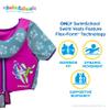 SwimSchool Swim Trainer - Medium/Large - Swim Vest with Shoulder Sleeves, Adjustable Safety Strap, and Removable Chin-Up Collar -Pink/Aqua view 3