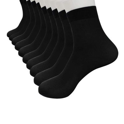 10 Pairs Set Sock for Men Fiber Ultra-Thin Elastic Silky Short