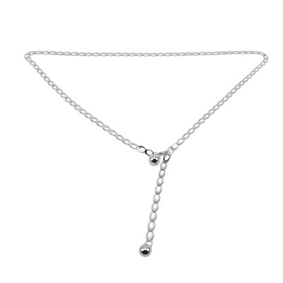 CH High Waist Metal Belts for Women Waistbands for Party Jewelry Dress Waist Chain Belt,Silver