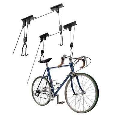 Great Working Tools Ceiling Mount Bike Hoist Set of 2 Bike Hangers Pulley System