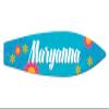 Makoroni - Maryanna - Surfer Sign 4.25"x17" Aluminum, St# w86 view 1