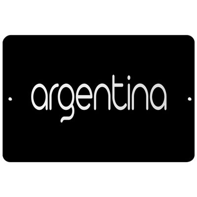 Makoroni - Argentina - Street Sign 12"x18" Aluminum, Des h83