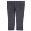 French Toast Girls' Stretch Twill Skinny Uniform Pants - Gray, 6X view 1