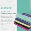 FaceSoft Eco Friendly Gym Towel for Working Out - Soft and Absorbent Cotton Exercise Towel - No Synthetic Microfibers or Plastics - Sweat Towel for Gym, Fitness, Sports, Yoga - Neon - 1 Pc view 3