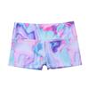 Moily Girls Tie Dye Boycut Dance Shorts Gym Workout Yoga Booty Short Gymnastics Hot Pants Colorful 10 view 4