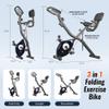 leikefitness LEIKE X Bike Ultra-Quiet Folding Exercise Bike, Magnetic Upright Bicycle with Heart Rate,LCD Monitor and easy to assemble (BLUE) view 2