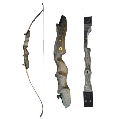 SHARROW Archery Takedown Recurve Bow Wooden Riser Hunting Adult Bow 18-40lbs Archery Target Practice Bow Traditional Longbow (28lbs)