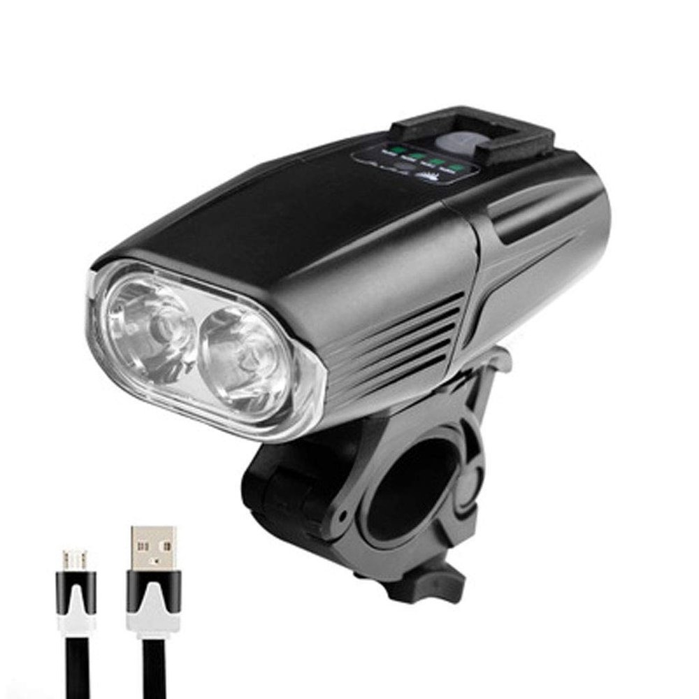USB Charging Ride Headlight Led Flashlight Night Bike Mountain Bike Bright Light T6 Bike Light