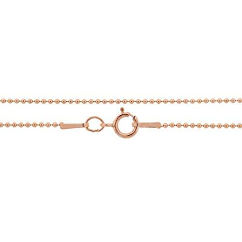14Kt Rose Gold Filled 30" 1.5mm Ball Chain Necklace with Spring Ring Clasp -1 Pc (6722)/1