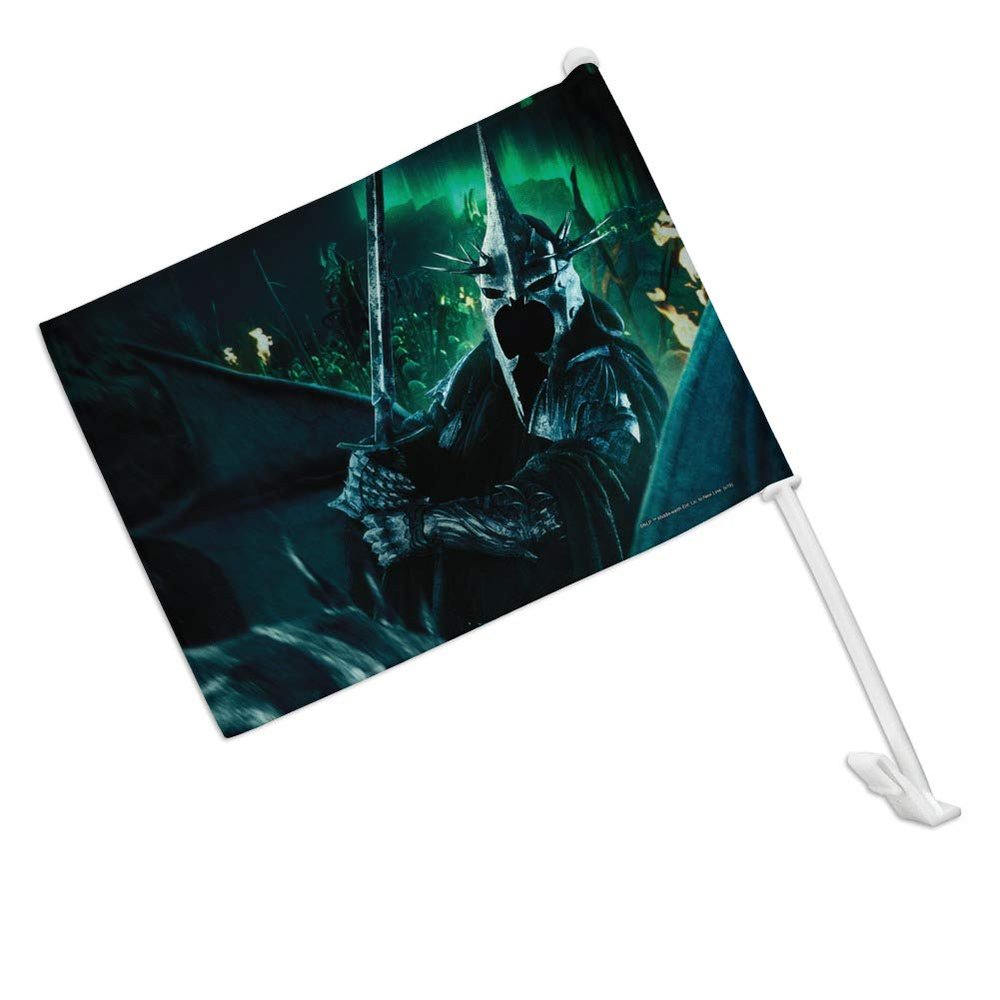 GRAPHICS & MORE The Lord of The Rings Witch King of Angmar Character Car Truck Flag with Window Clip On Pole Holder