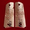 FIT 1911 COLT 1911 Government Full Size Grips Rose Gold Plated Screws Included view 1