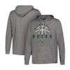 Ultra Game Men's NBA Official Super Soft Lightweight Hoodie Sweatshirt, Milwaukee Bucks, Heather Charcoal , XX-Large view 1
