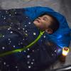 AceCamp Glow in The Dark Mummy Sleeping Bag for Kids and Youth, Temperature Rating 30F/-1C, Water-Resistant for Camping, Hiking, and Slumber Party (Blue, Youth) view 4