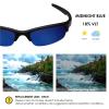 BLAZERBUCK Polycarbonate Polarized Replacement Lenses for Oakley Bottle Rocket OO9164 - Midnight Blue AR Coated view 3