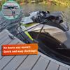 Botepon Boat Bungee Dock Lines with 316 Stainless Clips - Shock-Absorbing Jet Ski Dock Line, PWC Accessories, Boat Mooring Line/Tie Downs for Bass Boat, Fishing Pontoon, Dinghy - 4Feet view 4