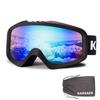 Karsaer Ski Goggles Anti-Fog Snow Goggles OTG 100% UV Protection Snowboard Goggles Bendable Dual-Lenses for Men Women Youth view 1