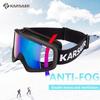 Karsaer Ski Goggles Anti-Fog Snow Goggles OTG 100% UV Protection Snowboard Goggles Bendable Dual-Lenses for Men Women Youth view 4