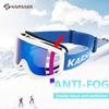 Karsaer Ski Goggles Anti-Fog Snow Goggles OTG 100% UV Protection Snowboard Goggles Bendable Dual-Lenses for Men Women Youth view 4