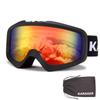Karsaer Ski Goggles Anti-Fog Snow Goggles OTG 100% UV Protection Snowboard Goggles Bendable Dual-Lenses for Men Women Youth view 1