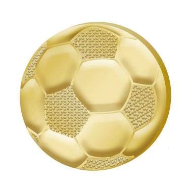 1" x 1" Soccer Pins, Chenille Pins Perfect Chenille Soccer Gold Lapel Pins To Reward Everyone On The Soccer Team 100 Pack