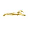 Crown Awards .25" x 1" Swimming Pins, Chenille Pins Perfect Chenille Swimming Gold Lapel Pins to Reward Everyone On The Female Swimming Team 100 Pack Prime view 1