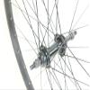 26 inch Mountain Bike Bicycle Wheels for Threaded Spin On Freewheel for Rim Brakes with 26 X 2.1 Tires and Tubes Black view 3