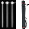 SHARROW Archery Carbon Arrow 31.5-Inch Practice Hunting Arrows with Removable Tips and Quiver for Compound/Recurve Bow (12pcs, Arrow+Quiver) view 1