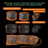 XJD Kids Bike Helmet,Multi-Sport Protective Gear Set for 3-5-8-14 Years Boys Girls with Knee and Elbow Pads Wrist Guards fit Roller Skates,Cycling,Skateboarding,Skating Scooter (Orange, Medium) view 4